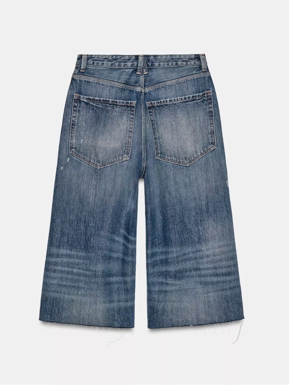 Zara MID-RISE RIPPED DENIM
JORTS TRE - Picture 7 of 8